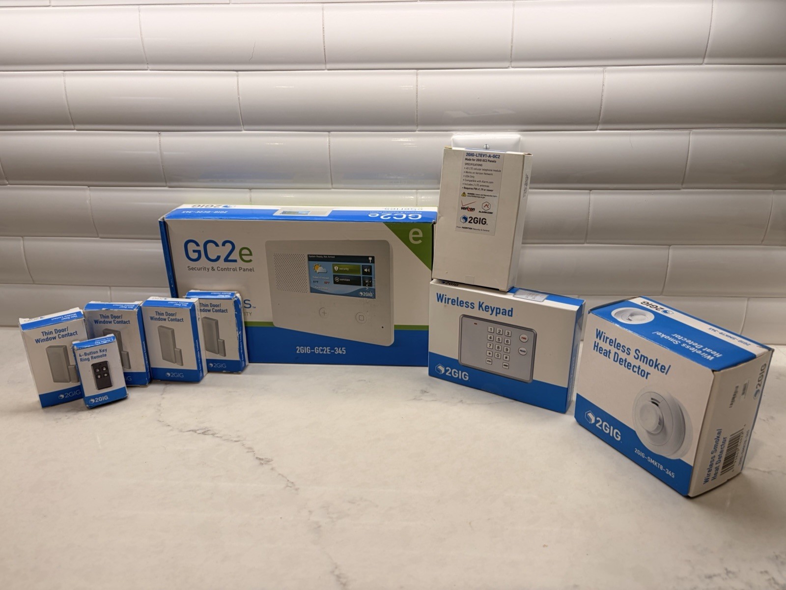 2GIG GC2e Ultimate Smart Home Security Bundle – Panel, LTE, Keypad & Sensors