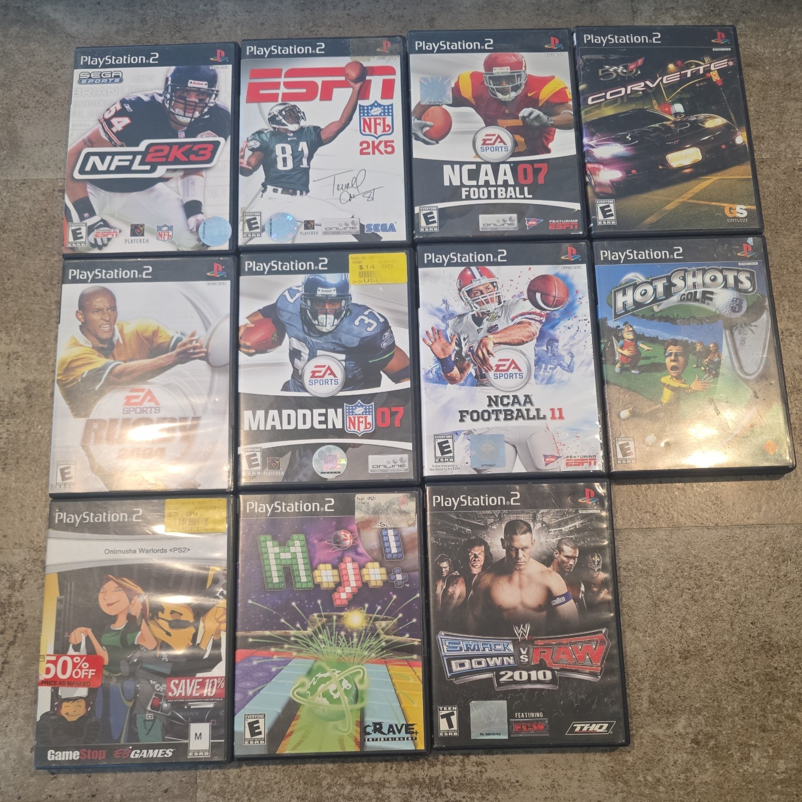 Sony PlayStation PS2 Fat Console Bundle With 12 Games TESTED WORKING