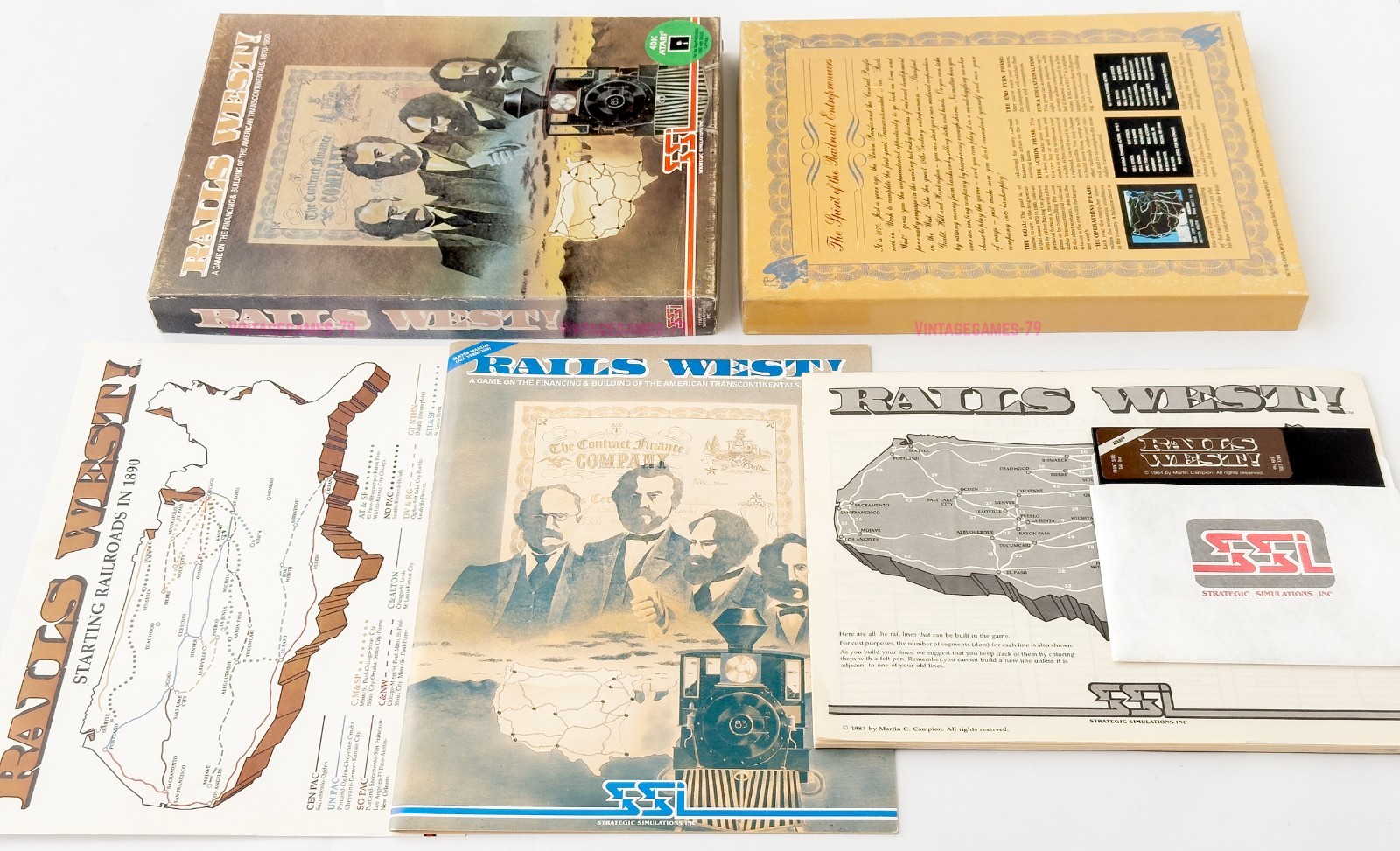 Rails West - SSI - 1984 / Atari 8-bit