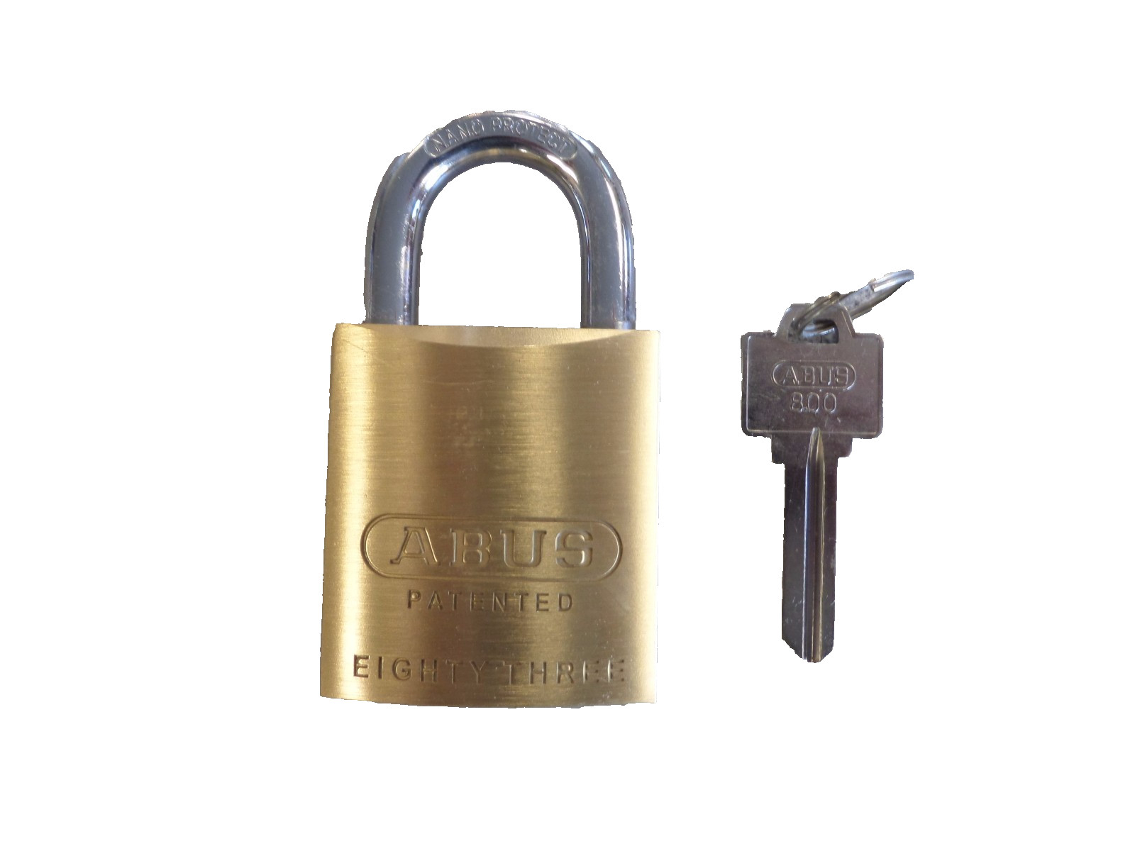 ABUS 83/45-800 WEISER E WR5 KEYWAY REKEYABLE BRASS PADLOCK