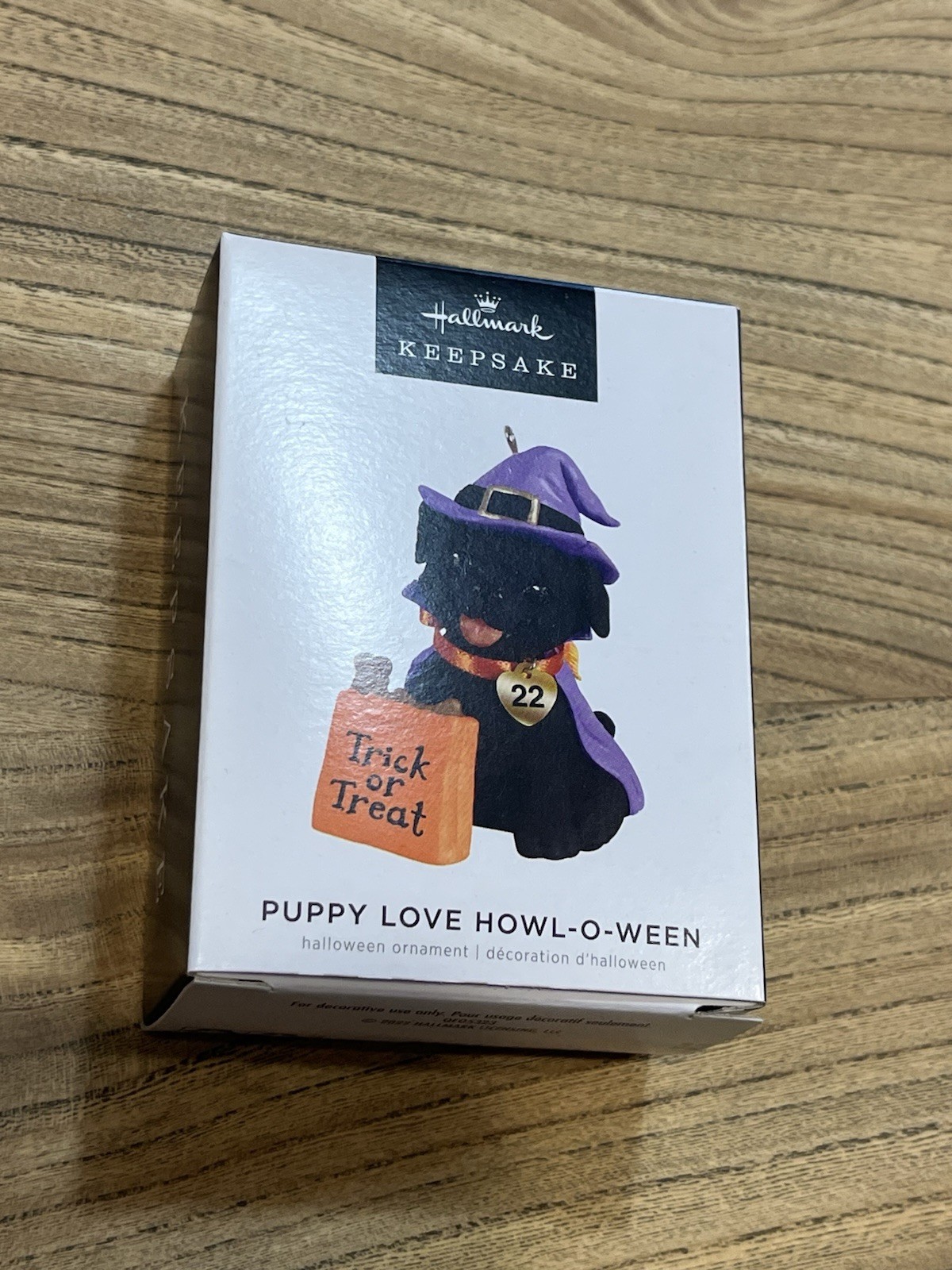 Hallmark Keepsake Ornament 2022 Puppy Love Howl-o-ween trick treat Halloween Dog