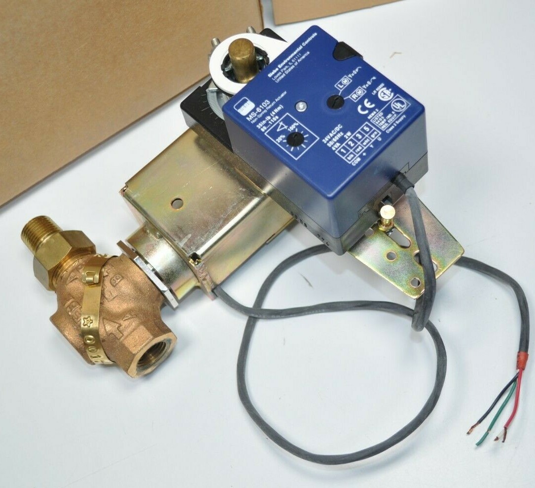 Invensys VS-7211-452-4-02 Actuated Valve Assembly 1/2" Reduced Port 2-Way