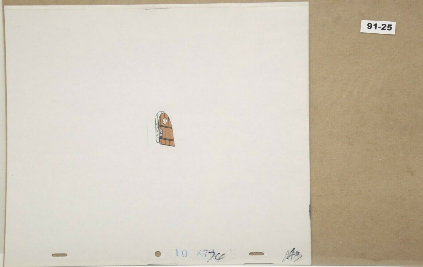 Back To The Future Original Production Drawing And Cel 91-25 Used Cond.