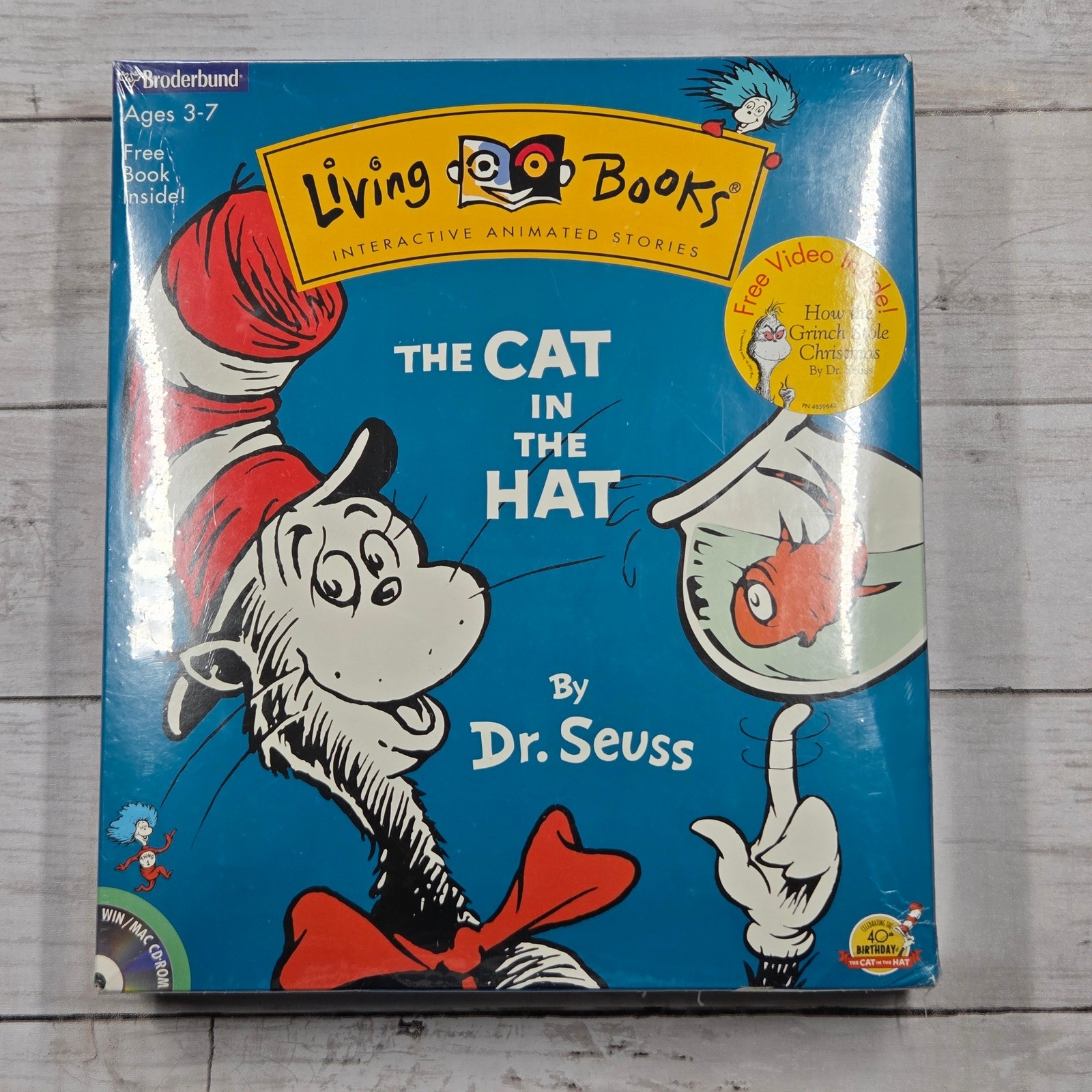 Broderbund The Cat in the Hat Kids Living Books Interactive CD-ROM PC