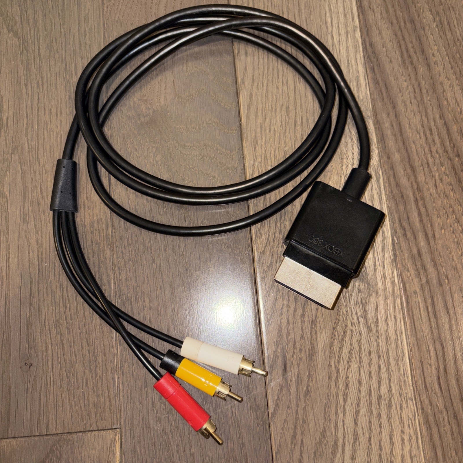 Genuine OEM Microsoft XBOX 360 Composite GREY AV Cable X821376-002 Tested
