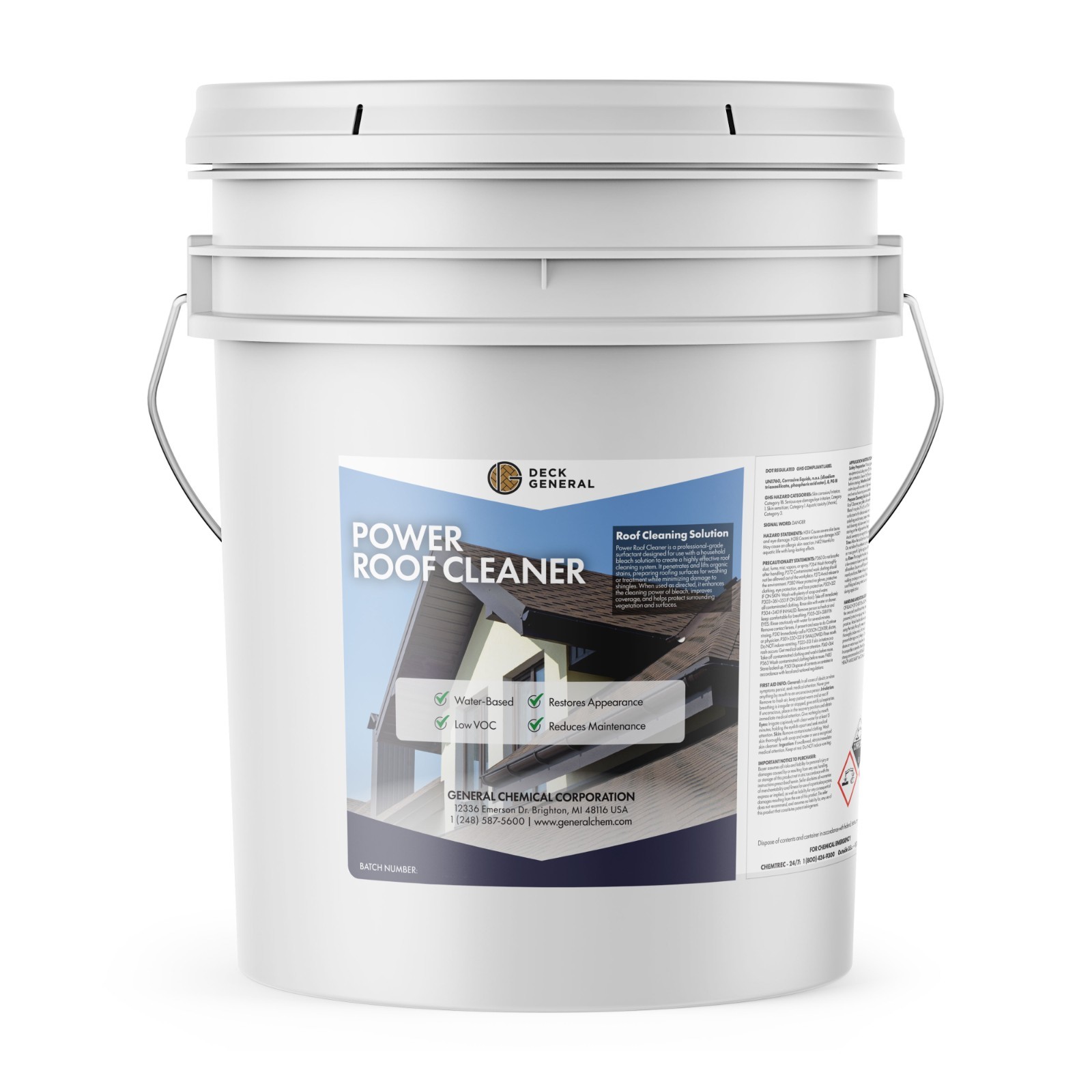 Power Roof Cleaner - Concentrated Roof Cleaning Solution - 5 Gallon