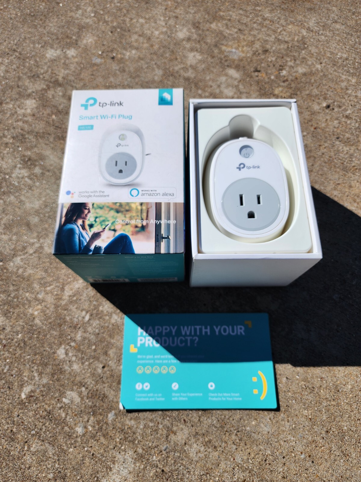 TP-LINK HS100 Smart Wi-Fi Plug Works With Alexa NEW