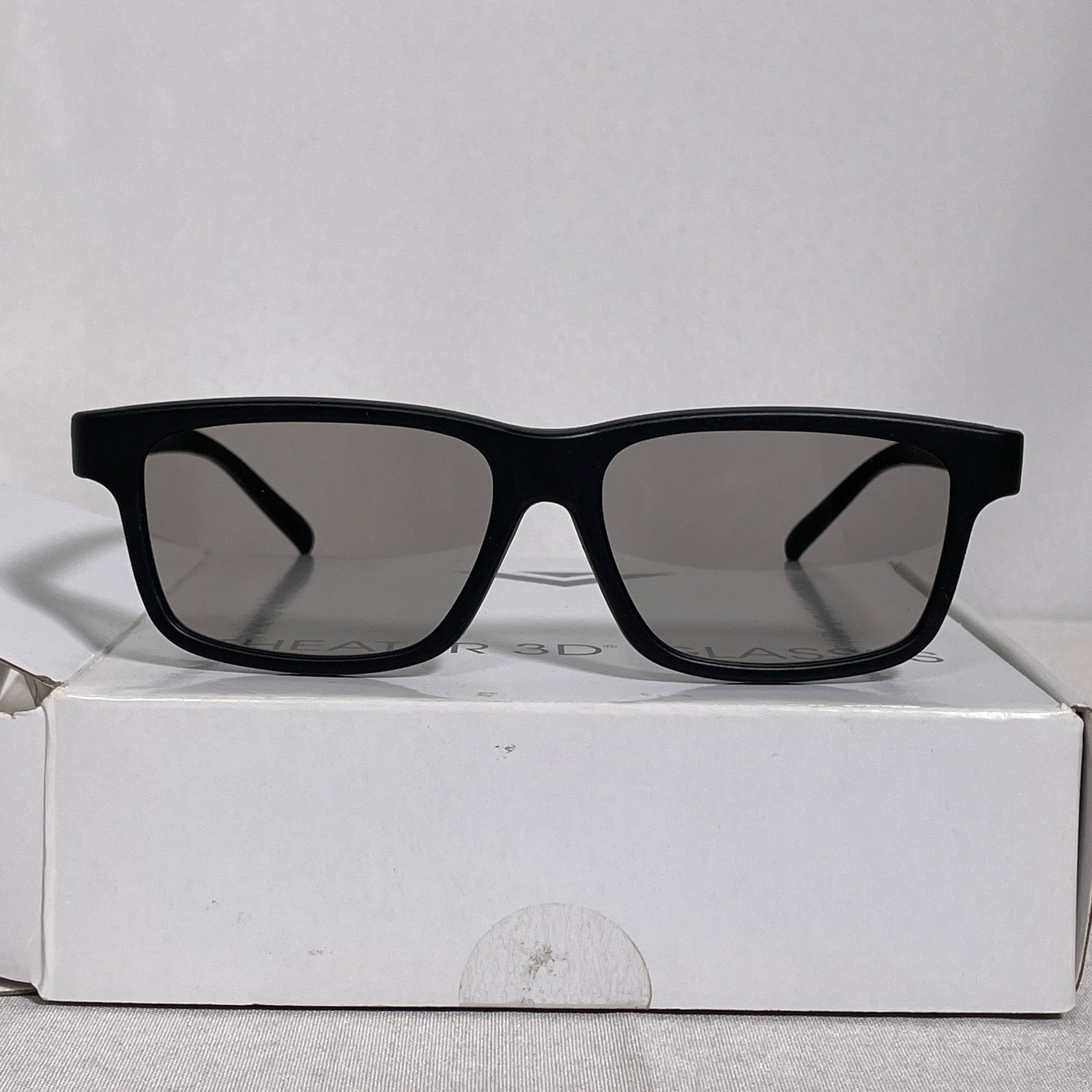 Vizio Theater 3D Glasses Black Passive Circular Polarized Rectangular Frame NEW