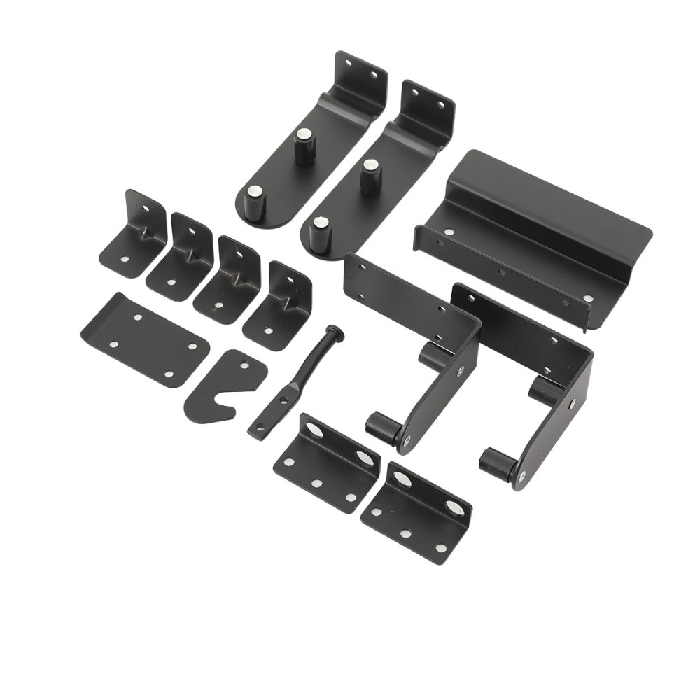 Sliding Gate Hardware Kit Heavy Duty Sliding Gate Kit Adjustable for Wood Fence