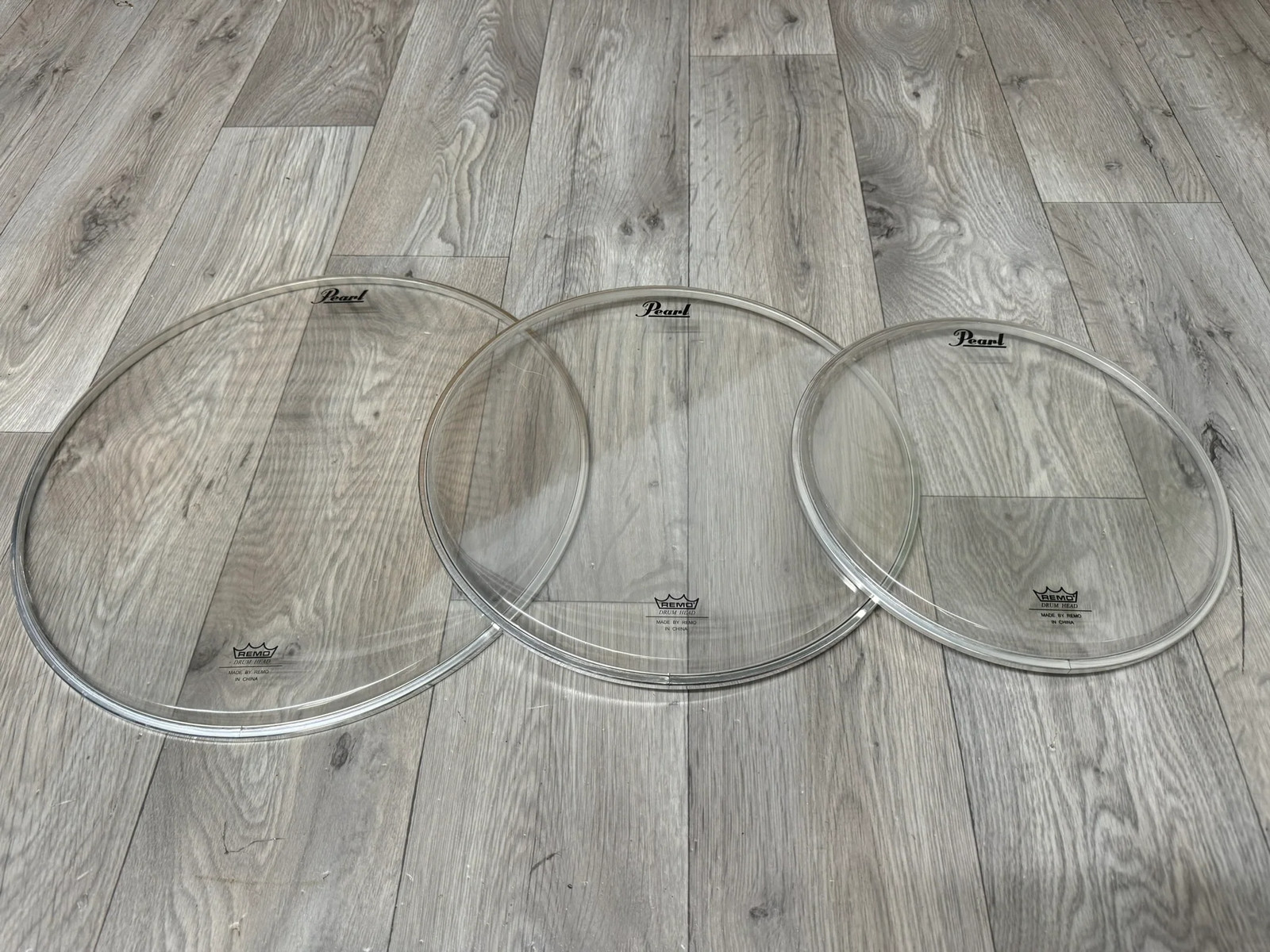 Pearl by Remo Tom Drum Heads Set Of 3 / 14" 12" 10" #WN61