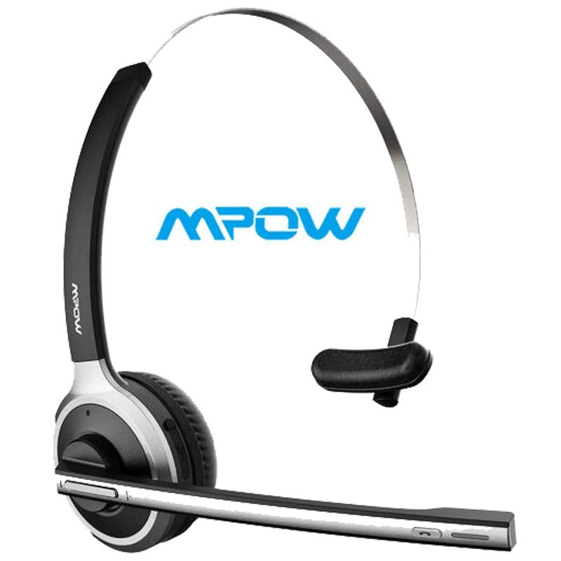 Mpow Bluetooth 5.0 Headset Trucker Call Center Driver Headphones 18Hrs Time Mic