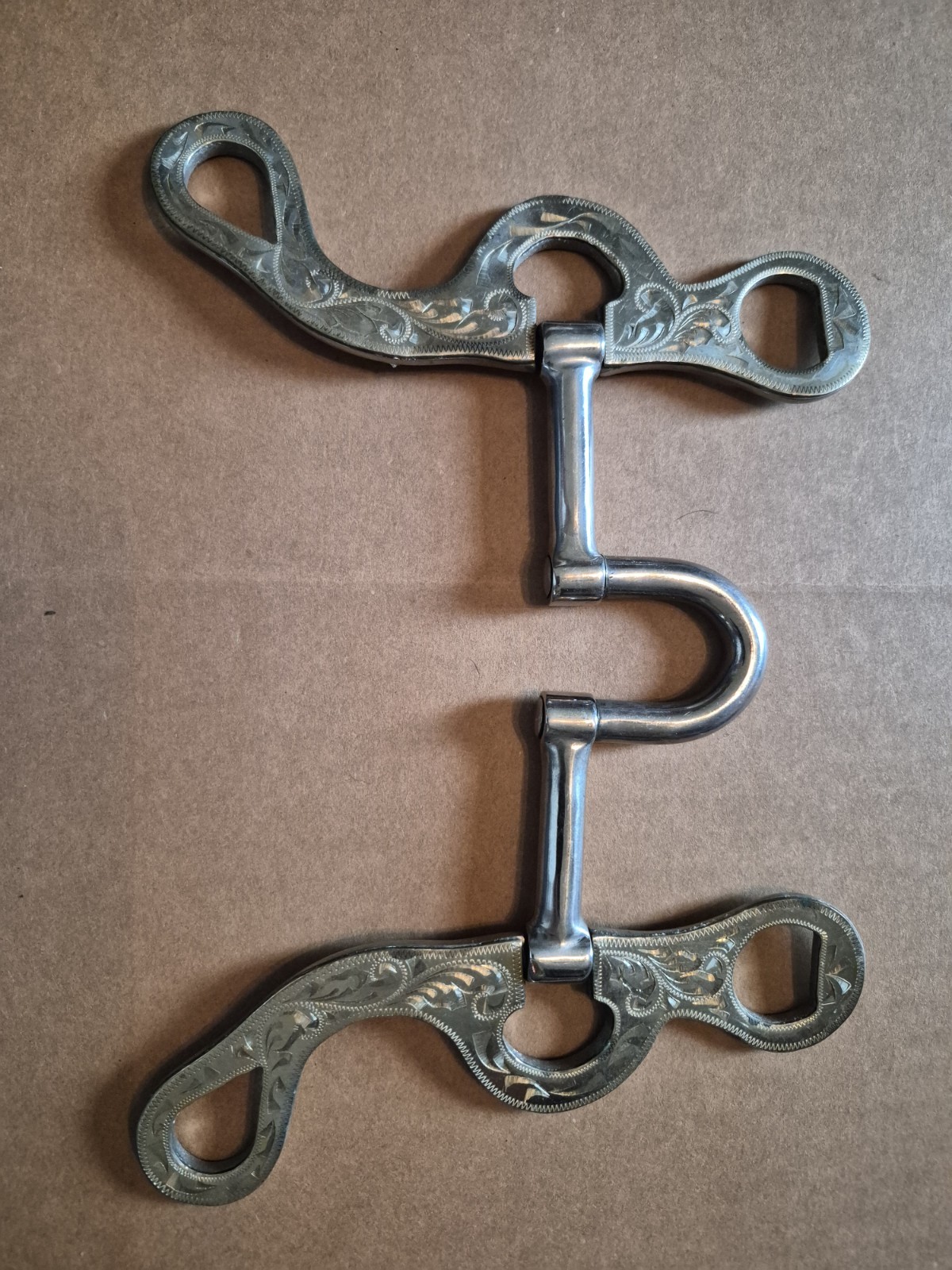 Beautiful Engraved Silver Correction Bit