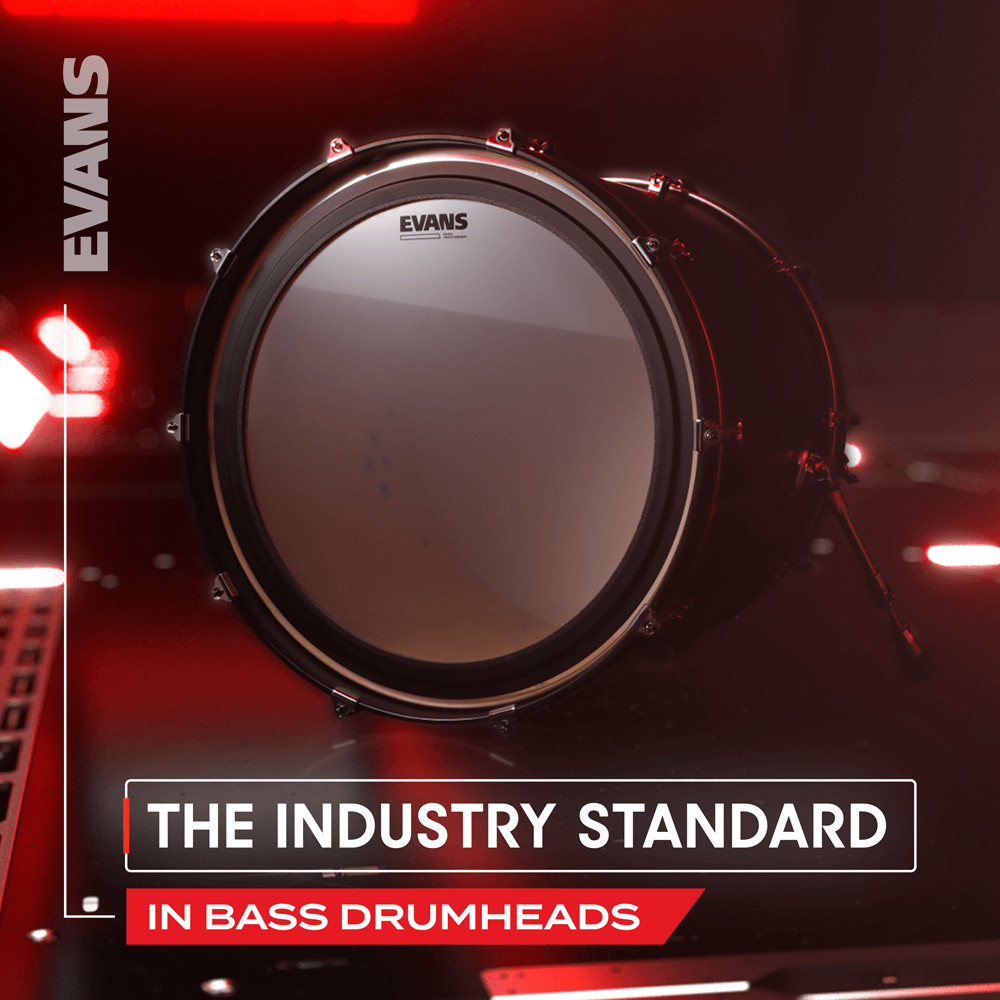 Evans EMAD Onyx Bass Drum Head, 20 Inch