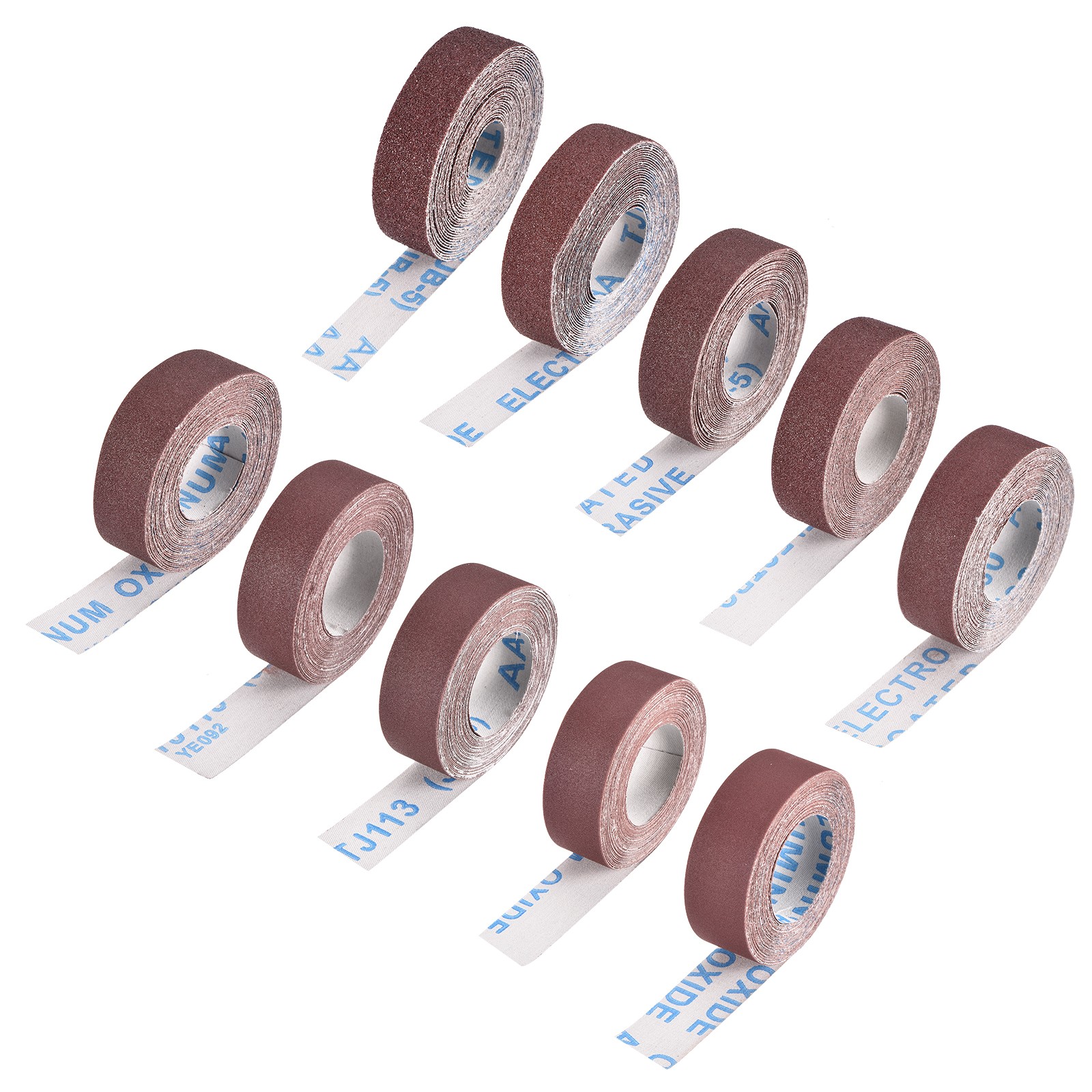 Sandpaper Roll - [1Inch x 20Feet Grits Set 10Roll] Aluminum Oxide