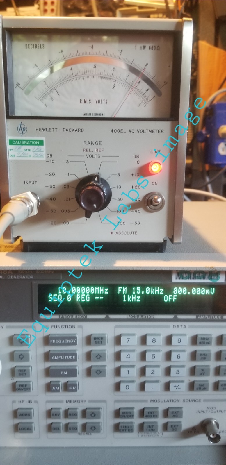 HP 400EL Wide Band AC Voltmeter 10MHz 1mV - 300V Amplified Output, 10MΩ TESTED!