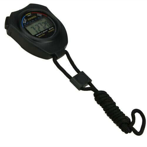 Stopwatch Digital LCD Sports Counter Timer Watch Handheld Countdown Stop Timer