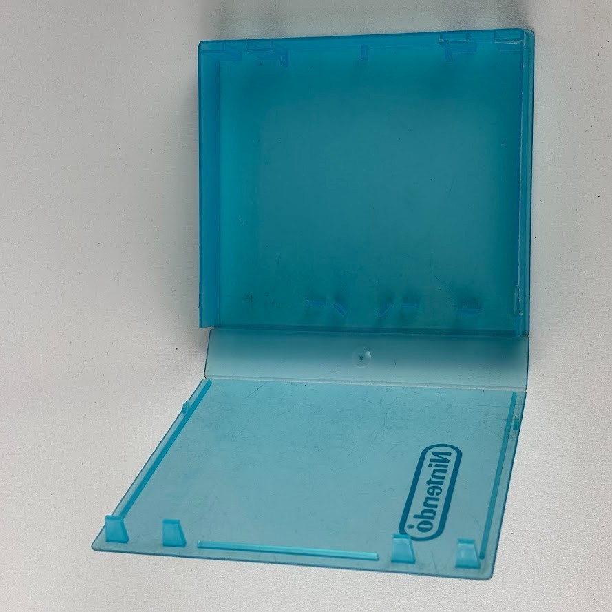 Nintendo Clear Blue Plastic NES Cartridge Hard Clamshell Case