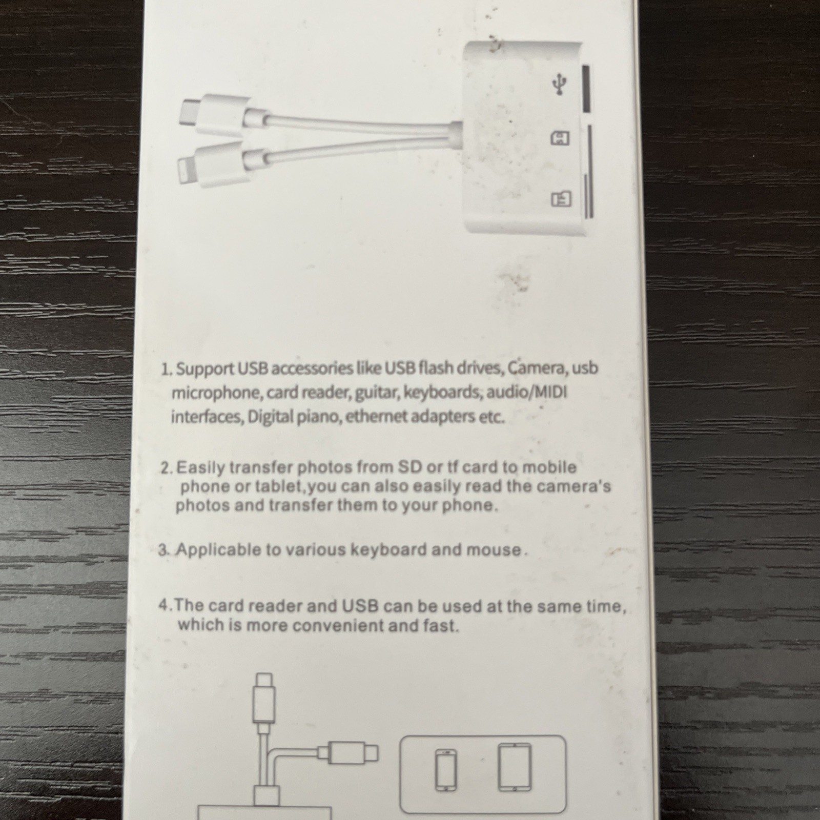 SD card reader for iPhone no App Driver Required