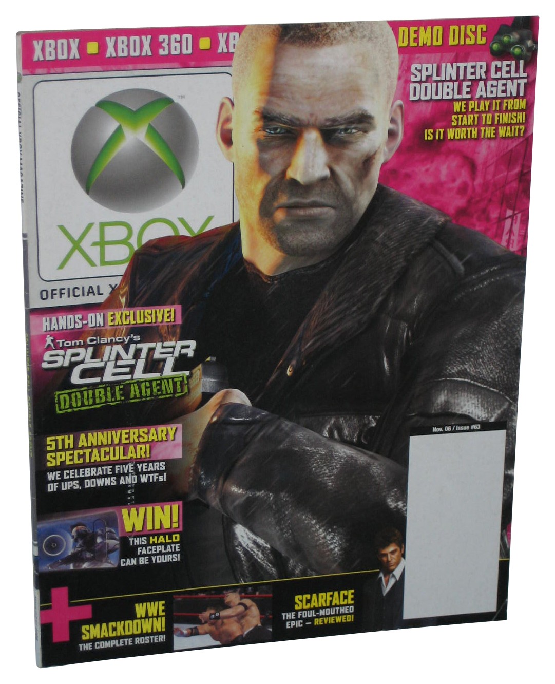 Xbox November 2006 Official Magazine Book Issue #63 - (Tom Clancy's Splinter Cel