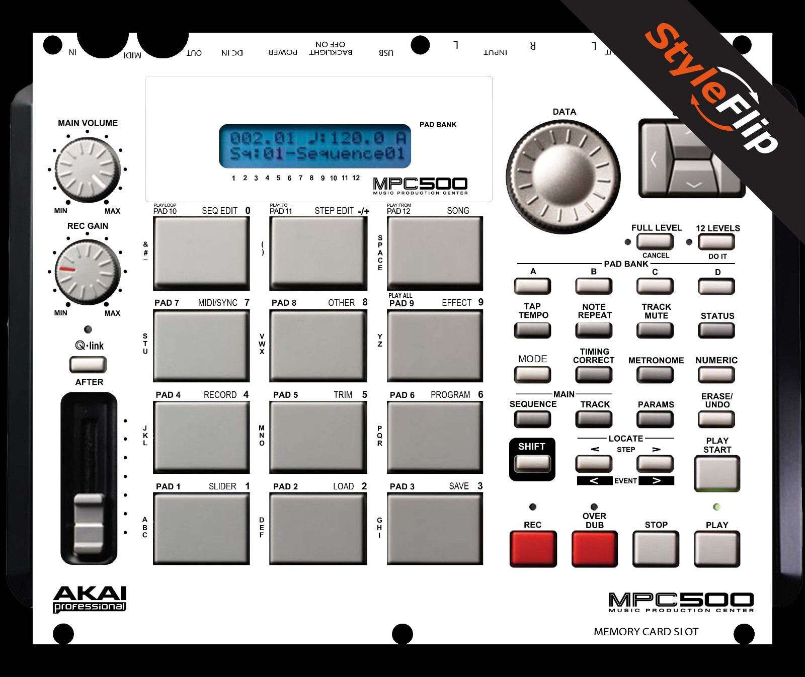 Akai MPC-500  | White | Protective Decal | StyleFlip Skins