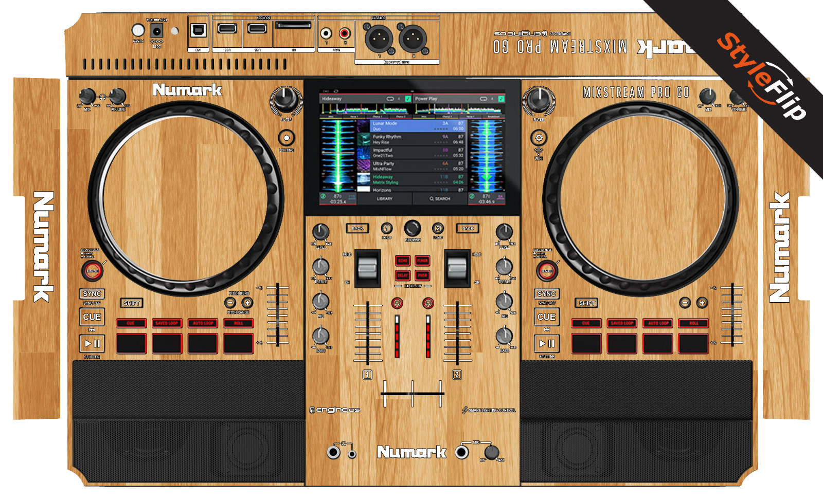 Numark Mixstream Pro Go Skin | Wood 5 | Protective Decal | StyleFlip Skins