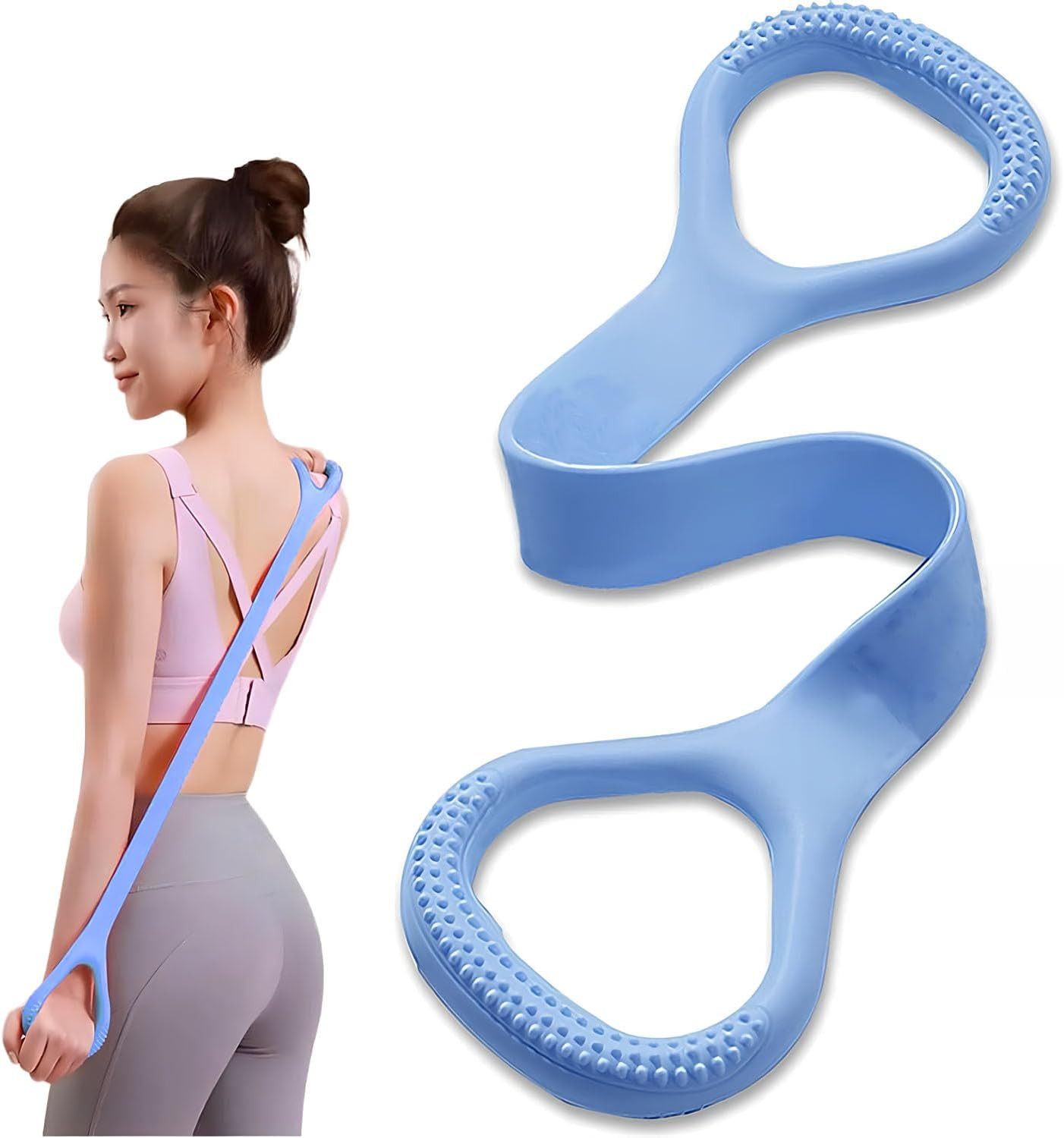 Fitness Resistance Band,Stretch Bands for Working Out Women or Men(Blue)