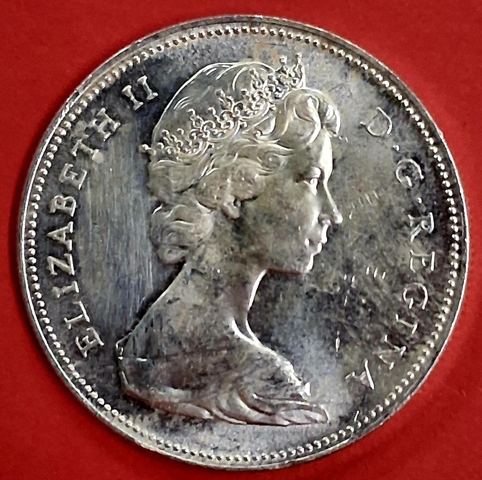 1867 - 1967 Canadian Silver Dollar 80% Silver QEII & Goose