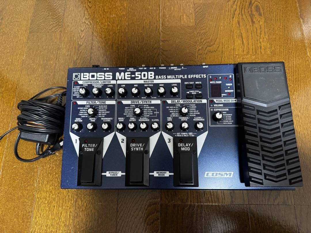 BOSS ME-50B Bass Multi-Effect Pedal, Expression Pedal, Used