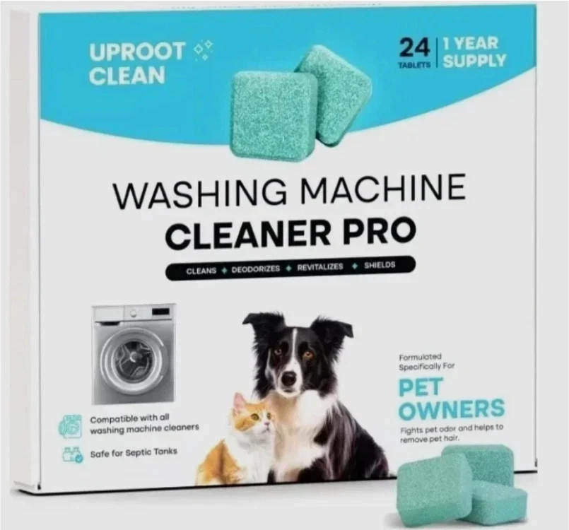 Uproot Clean Washing Machine Cleaner Tablets - 24 Pack for a 12 Month Supply