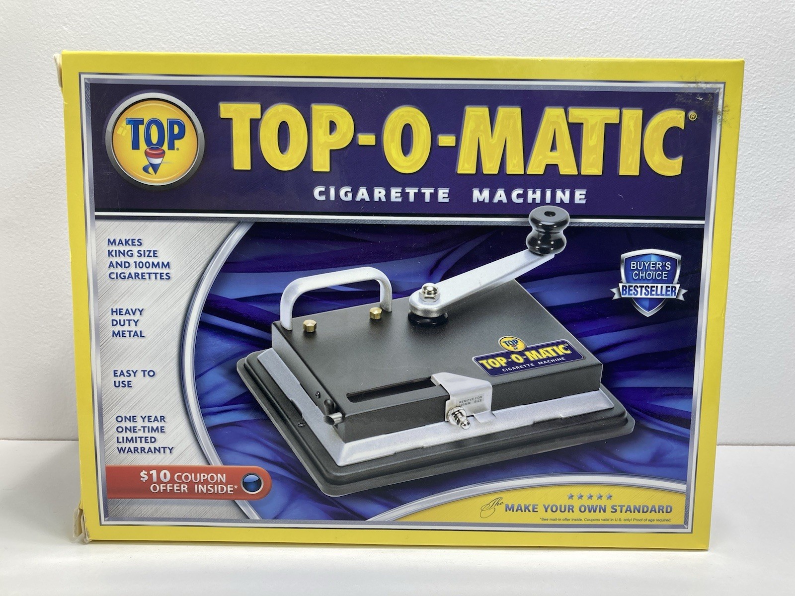 T.O.P. Top-O-Matic Cigarette Rolling Machine Pre-used
