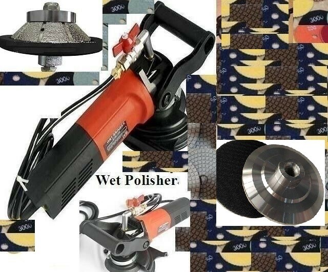 3/4" Bevel Bullnose Profiler 50 STONE MARBLE GRANITE Polishing pad wet polisher