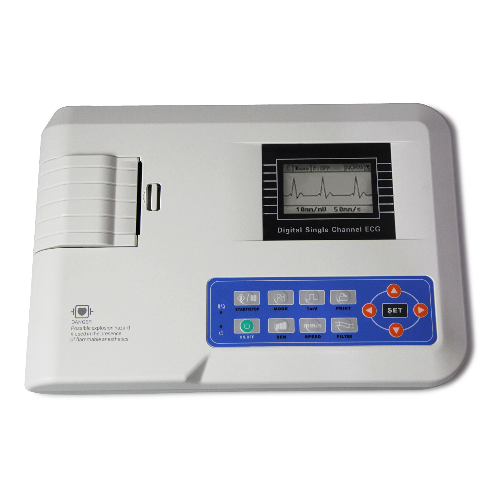 ECG100G Veterinary one channel 12 LEAD ECG/EKG Electrocardiographpet animal Vet