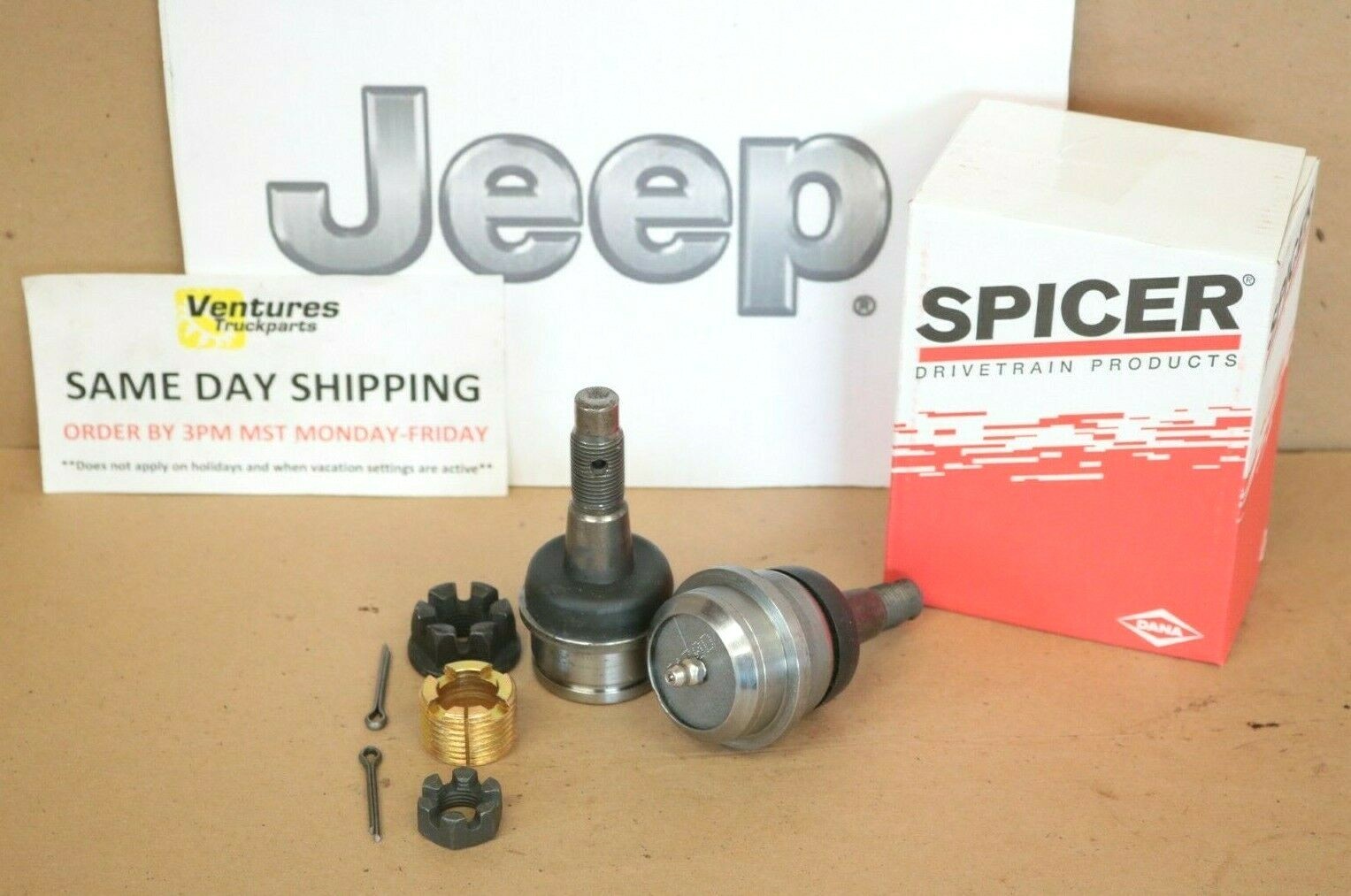 Jeep JK Wrangler 2007-2018 Front Axle Ball Joint Kit Dana 30 Or Dana 44 OEM Dana