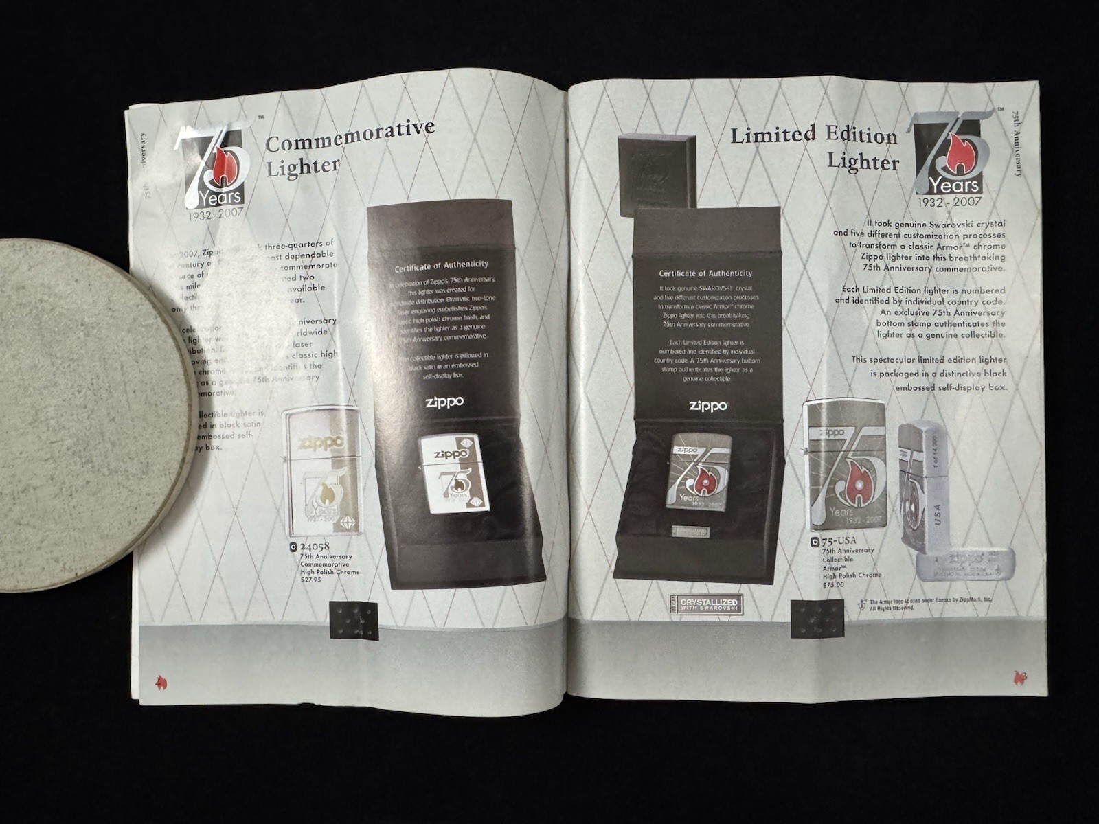 Zippo 75th Anniversary 2007 Complete Line Collection Catalog