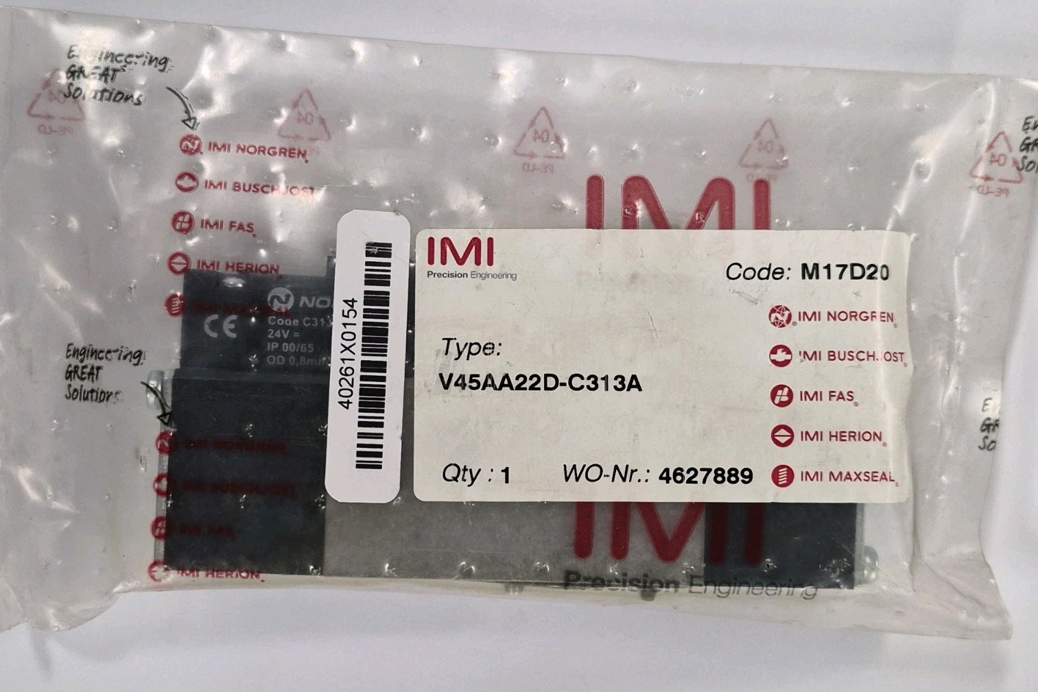 NORGREN V45AA22D-C313A 4627889 Solenoid Valve - NEW/ORIGINAL PACKAGING - Worldwide Shipping