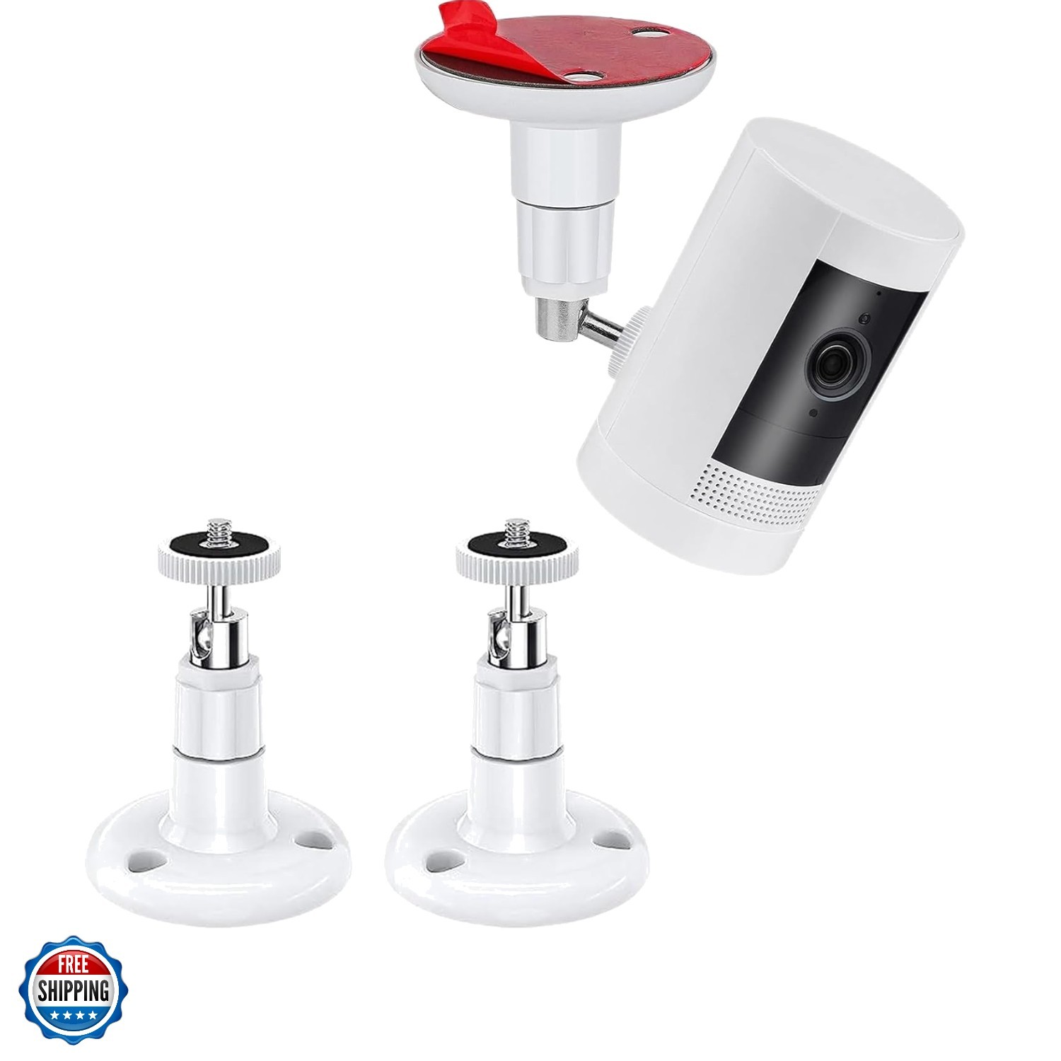 2 Pack Adjustable Security Wall Mount for Ring Camera&Stick Up Cam Battery,In...