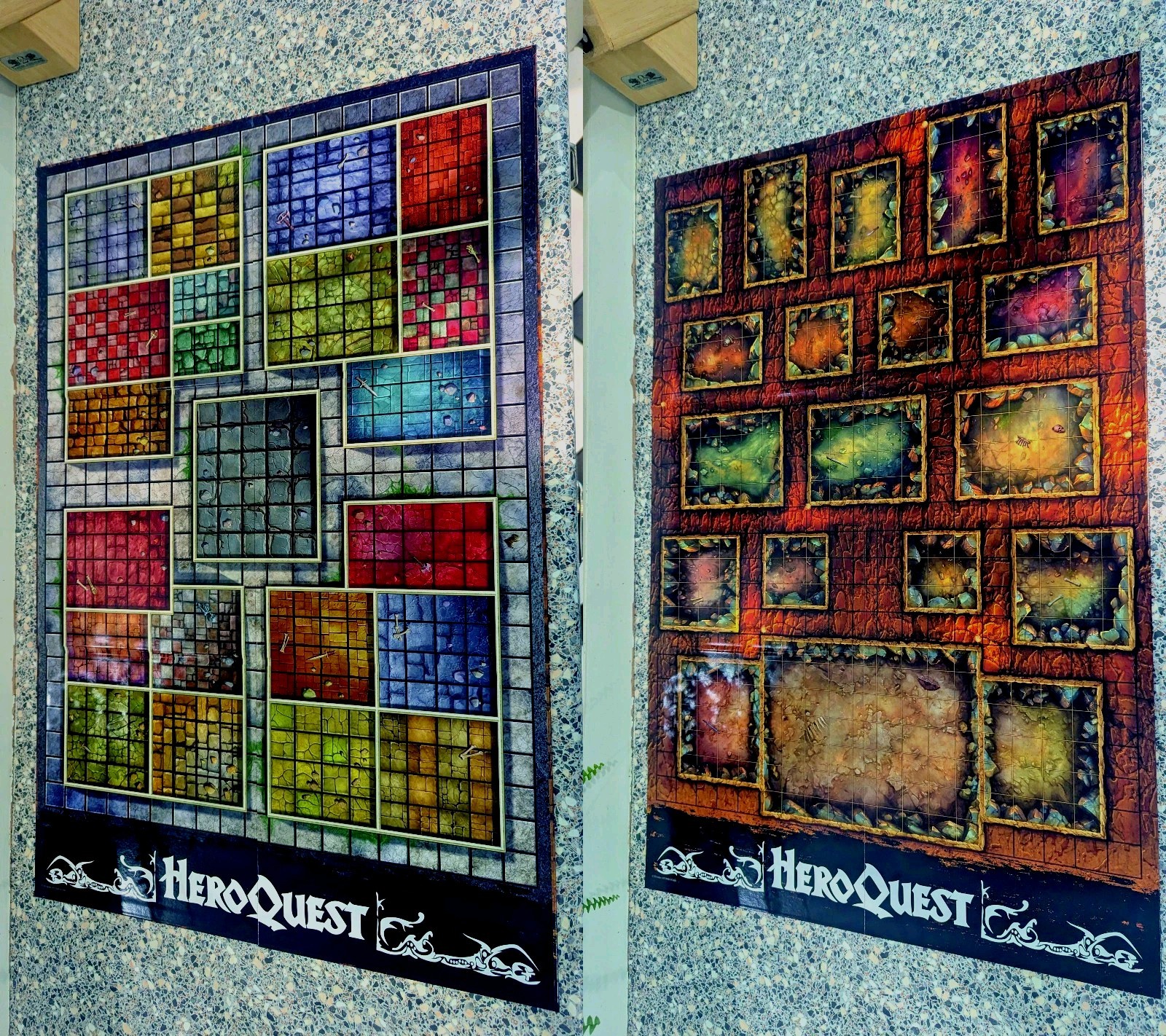Heroquest First Light Double Sided Foldable Game Board Hasbro Avalon Hill