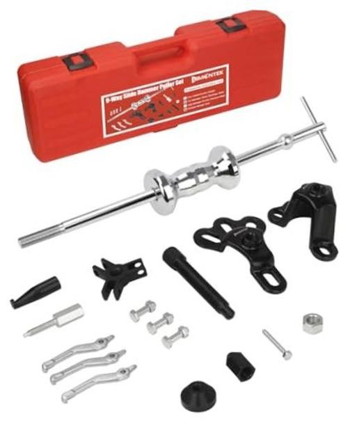 9-Way Slide Hammer Puller Set, Front Wheel Hub Remover & Rear Wheel Axle