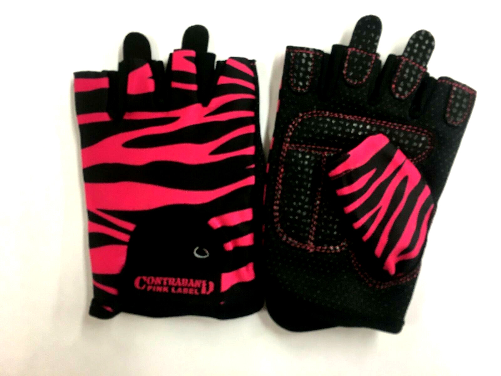 Contraband Sports 5277 Pink Label Weight Lifting Gloves - Pink Zebra - Small