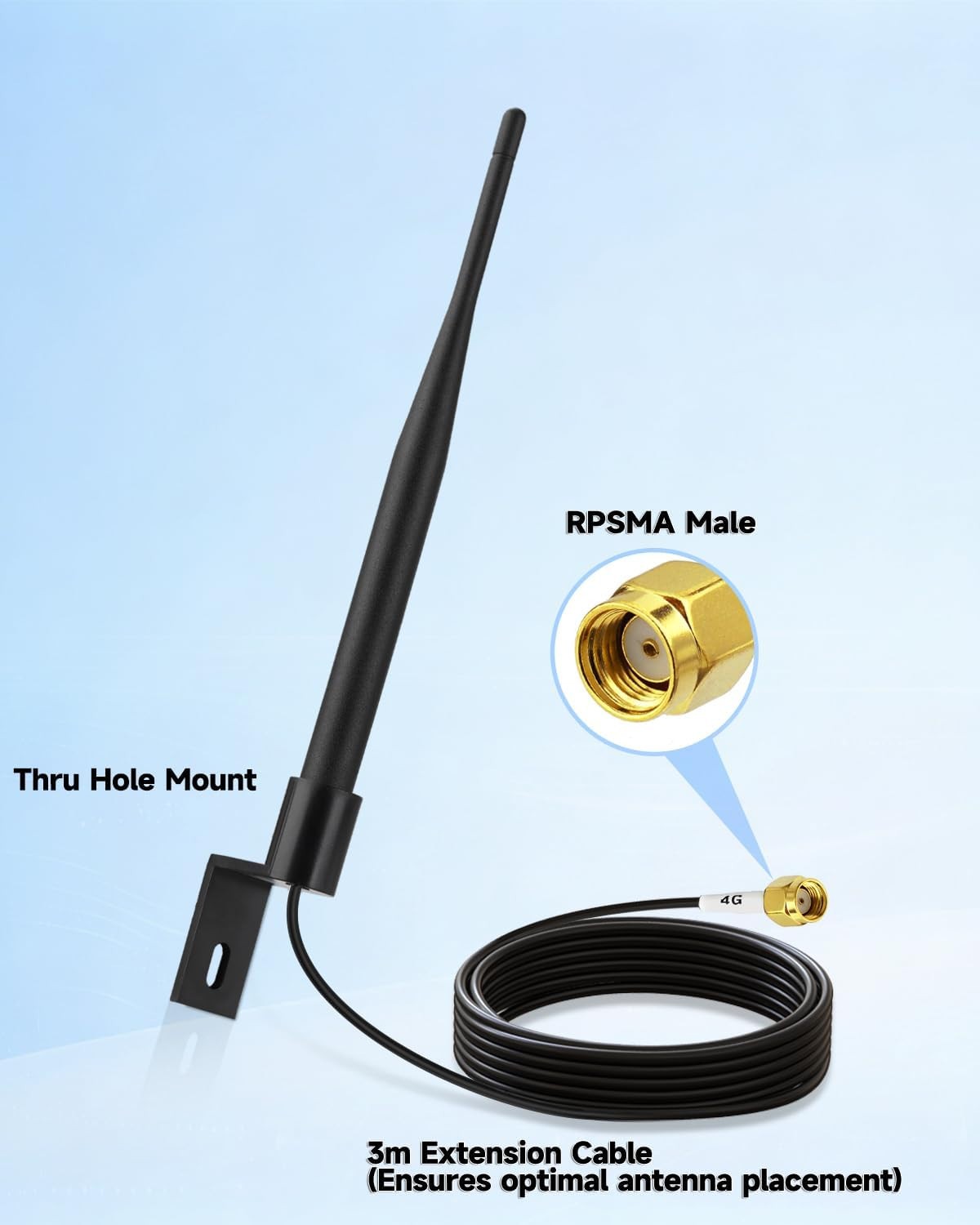 4G LTE Antenna for Spypoint Trail Game Camera Security Camera Wireless Router