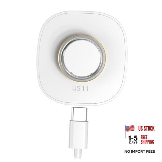 Compatible with Oura Ring Gen 4 Charger, Not for Oura Ring Gen 3, Size 11 White