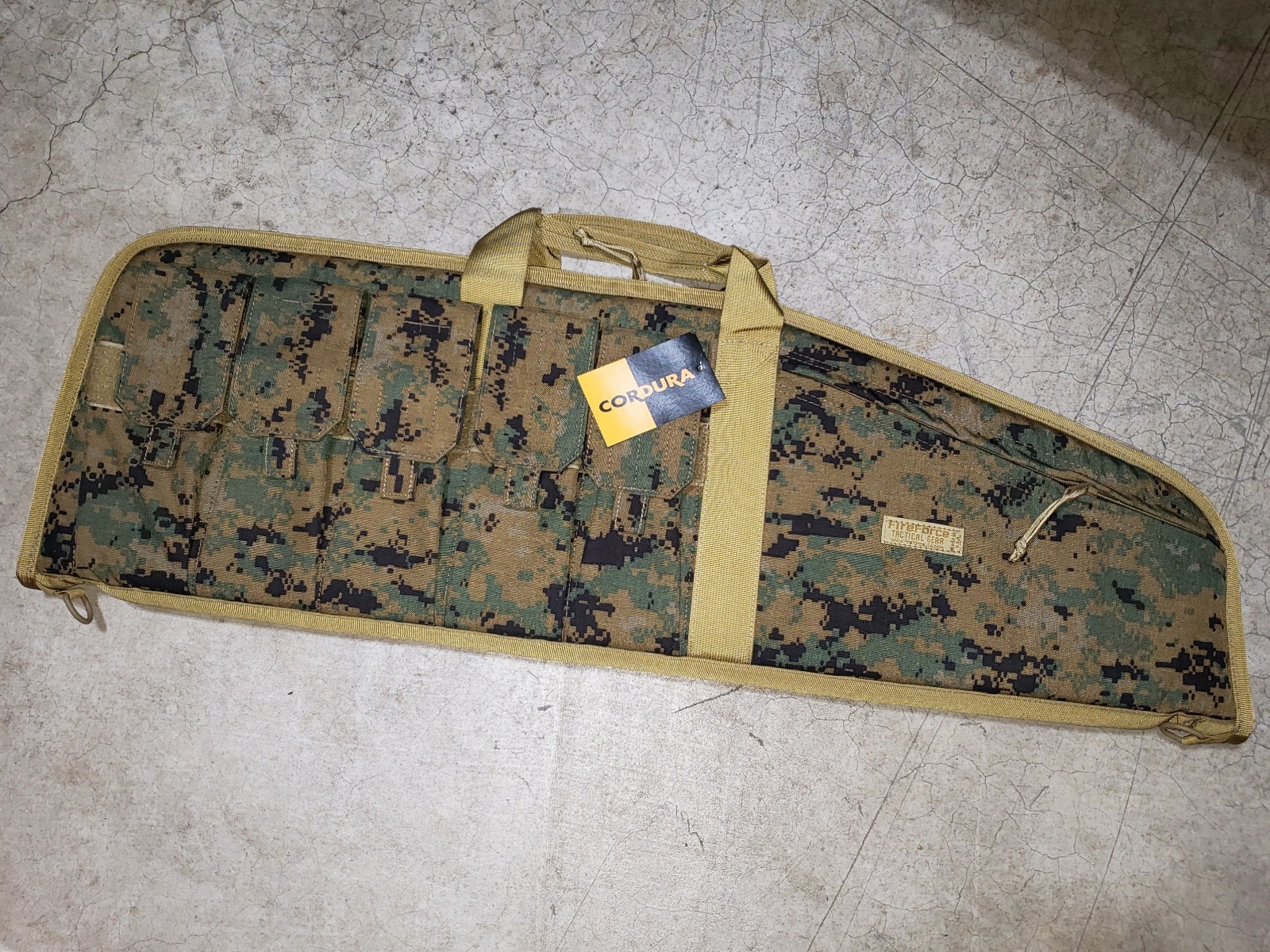 Rare USMC FireForce Gun Carry Case Magazine Pouch Coyote Brown MARPAT Woodland