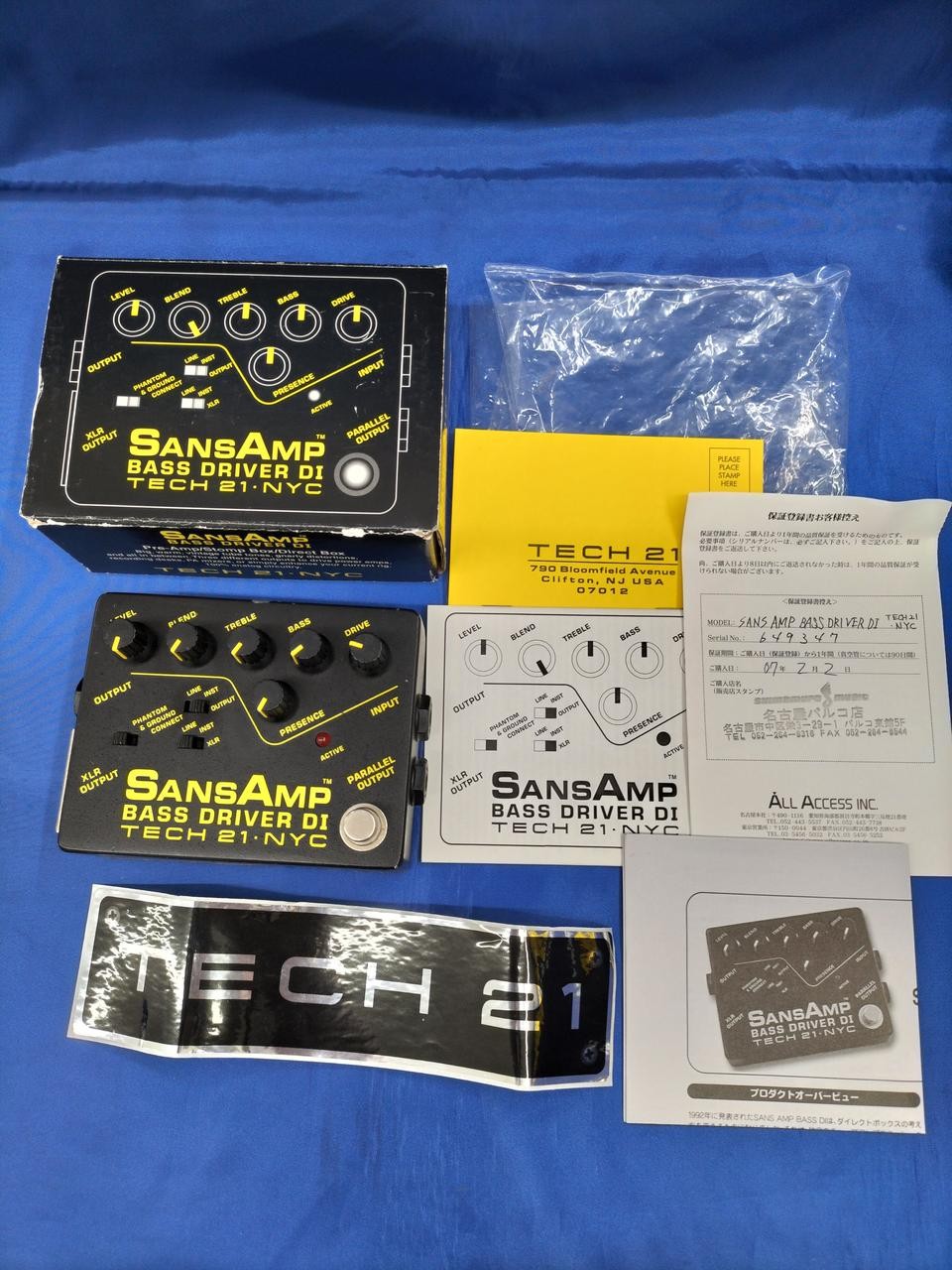 Tech21 Bass Driver DI Preamp Used