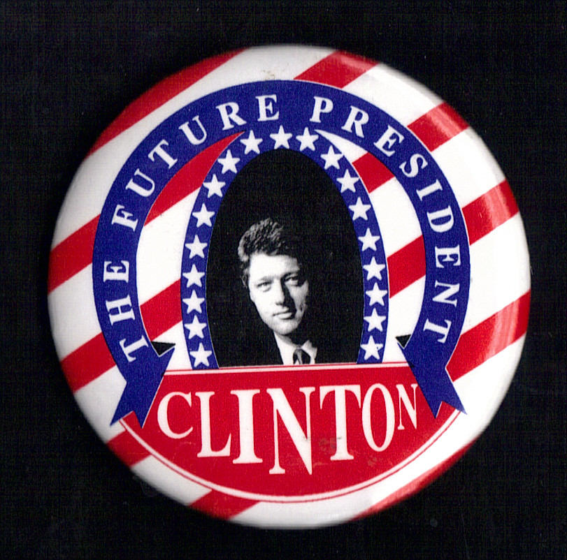 1992 Bill Clinton 2.25" / "The Future President" Arkansas Campaign Button(Pin13)