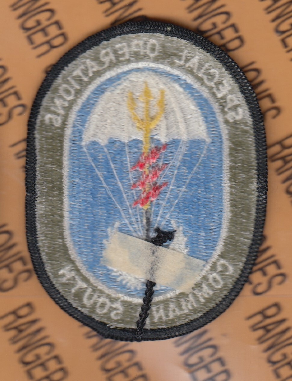 US Army Special Operations Command South Airborne SOCSOUTH ~3.75" patch m/e