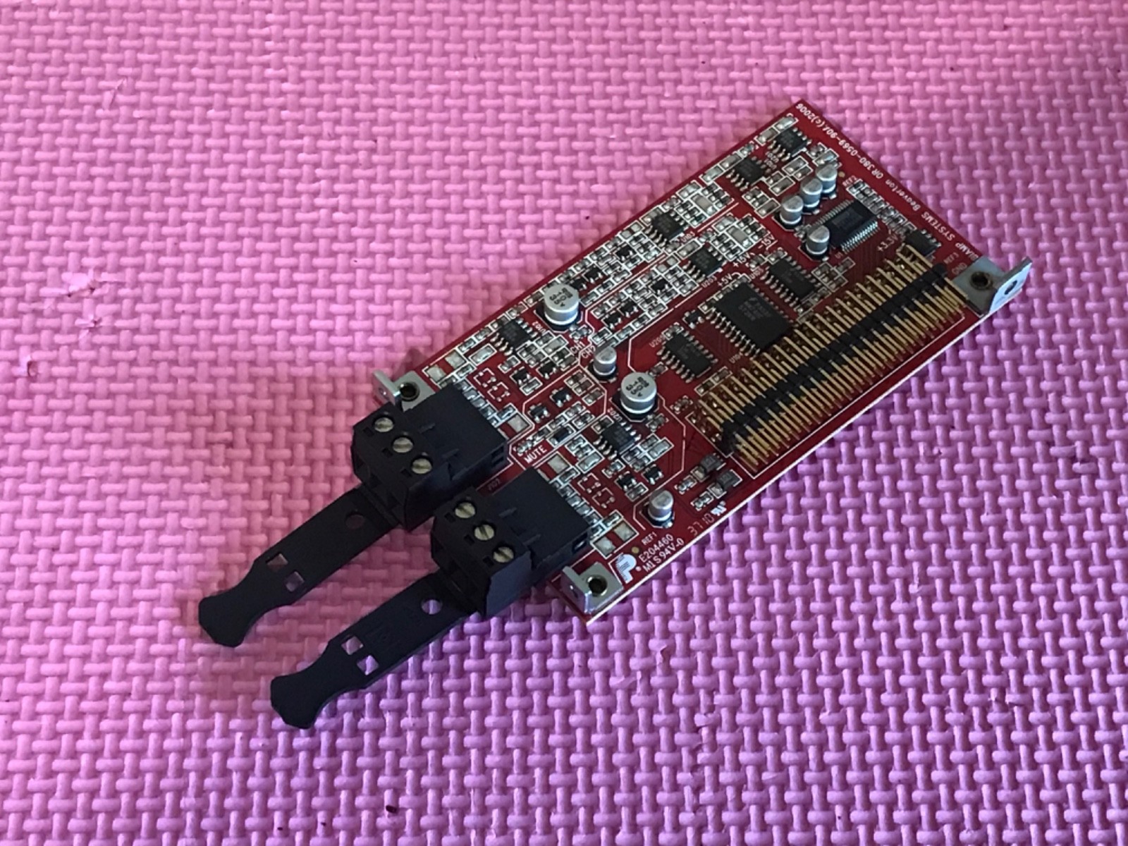 Biamp Audia FLEX Dual-Channel Mic/Line Black Output Card 380-0569-90A