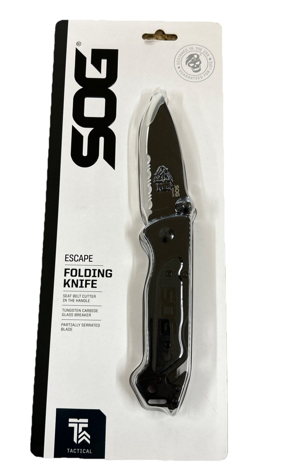 SOG FF25-CP Escape Tactical Folding EDC 3.4" Pocket Knife Serrated Edge Blade