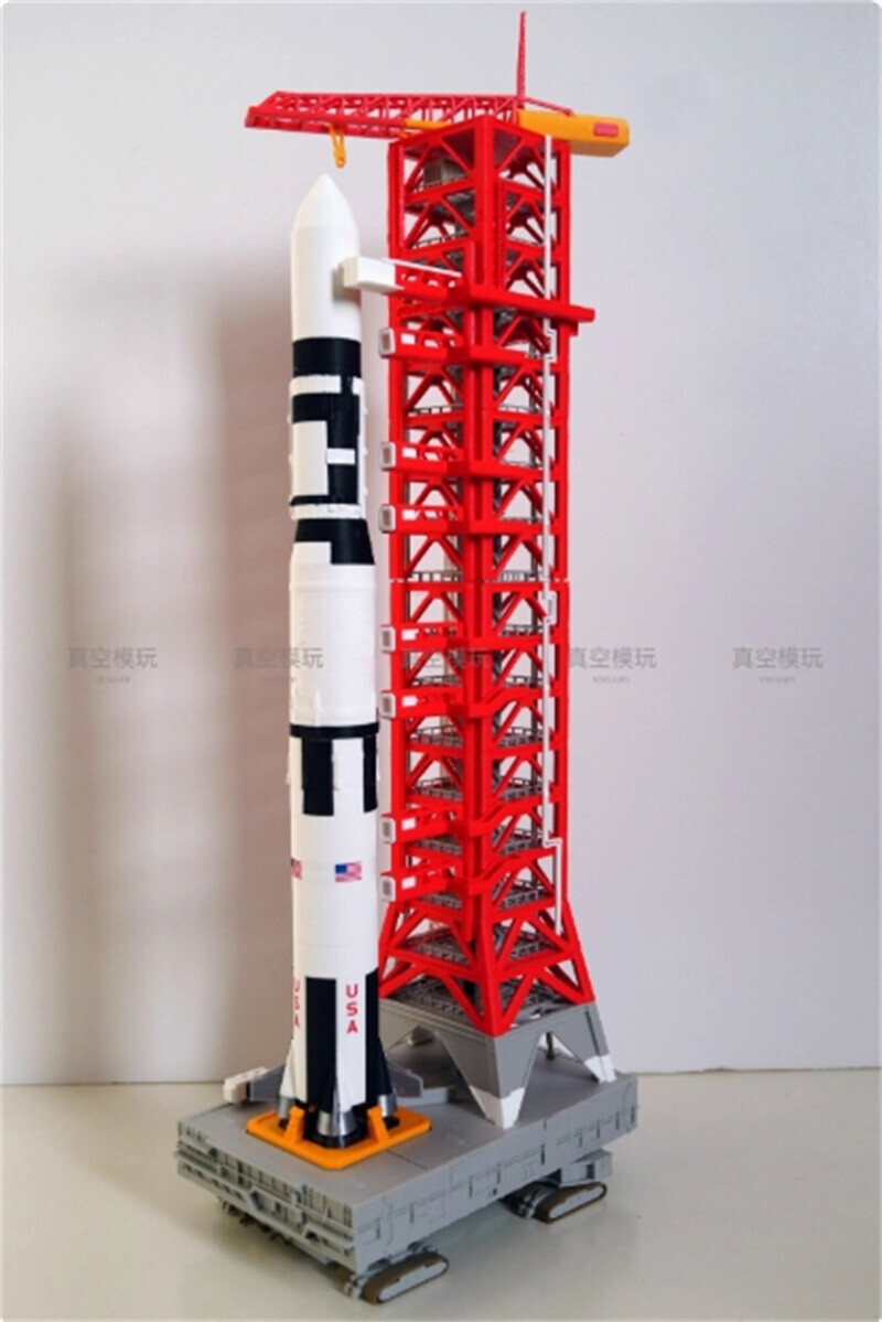 1/400 Scale Saturn-5 SKYLAB Launching Tower Frame Model Rocket 3D Build Painted