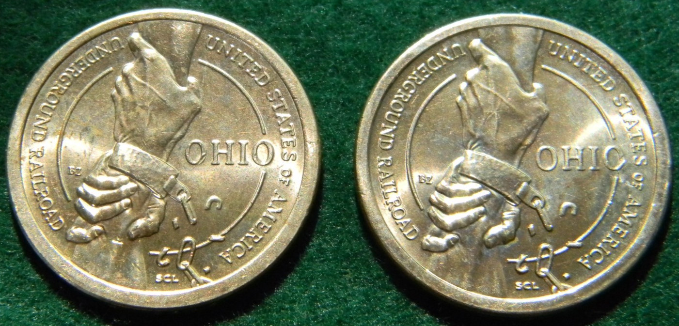 2023 P&D OHIO UNDERGROUND RAILROAD INNOVATION DOLLAR COINS UNCIRCULATED UNC