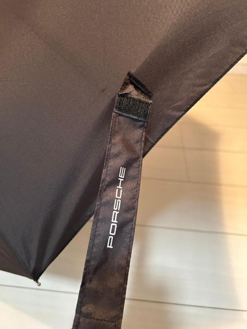 Porsche Black Folding Umbrella Auto Open Compact with Box